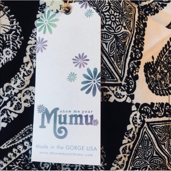 Show Me Your MuMu Lace Up V-neck Dress - Picture 4 of 4